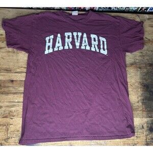 Vintage New Agenda Harvard University T Shirt Men’s Large Cotton Red Crimson